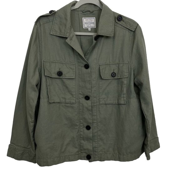 Fat Face Jackets & Blazers - Fat Face Utility Jacket Trench Linen Blend